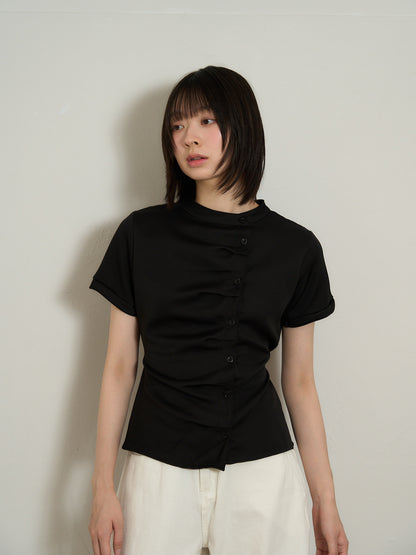 twist button check top