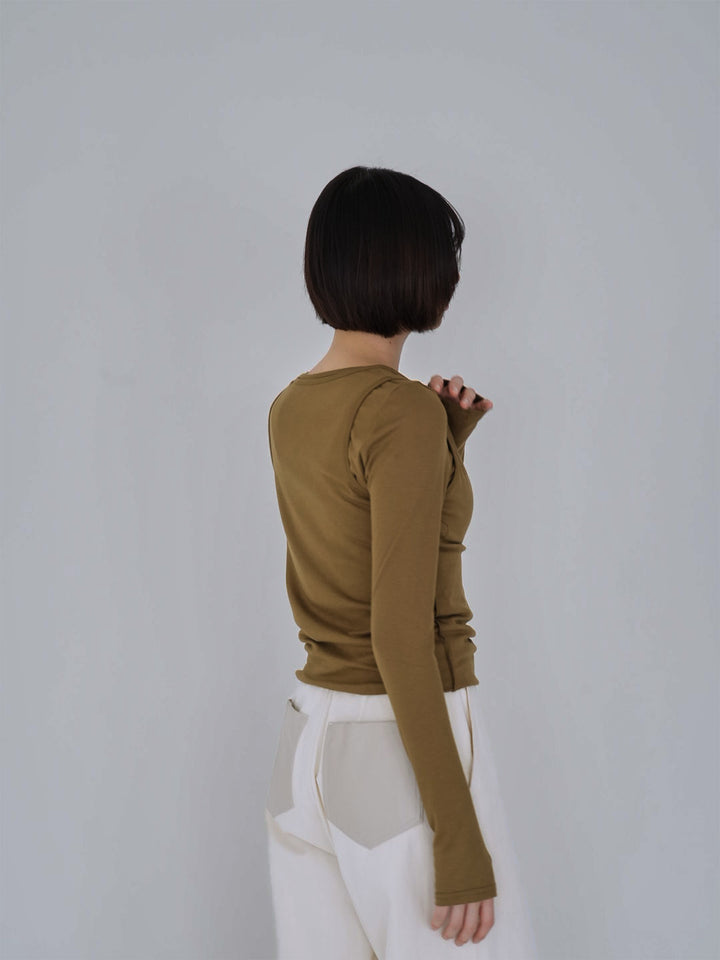 cutout layered tee