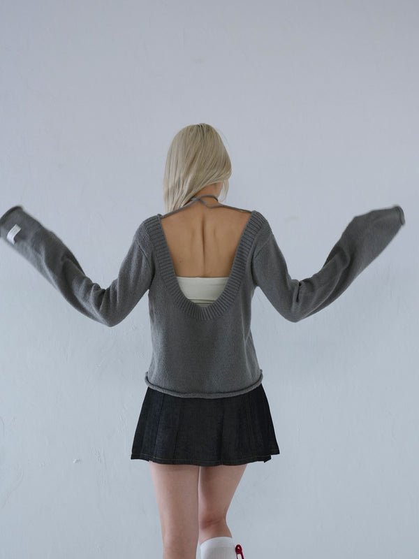 tie ribbon knit