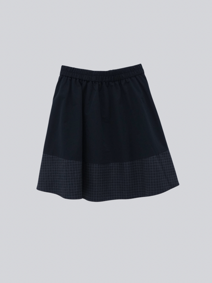 check vest & skirt set