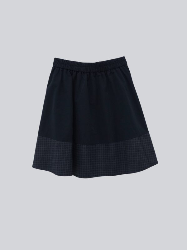 check vest & skirt set