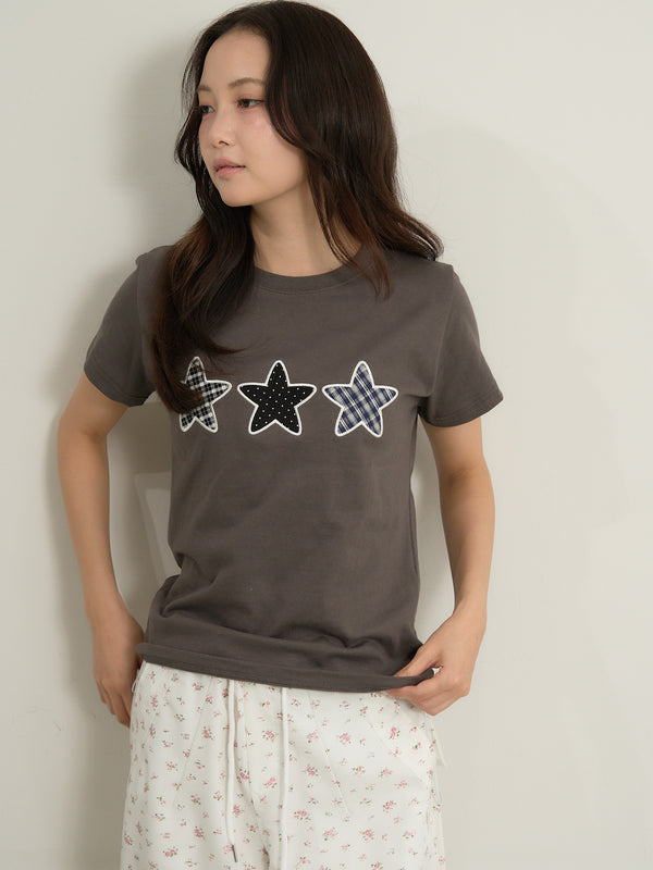 star patch tee
