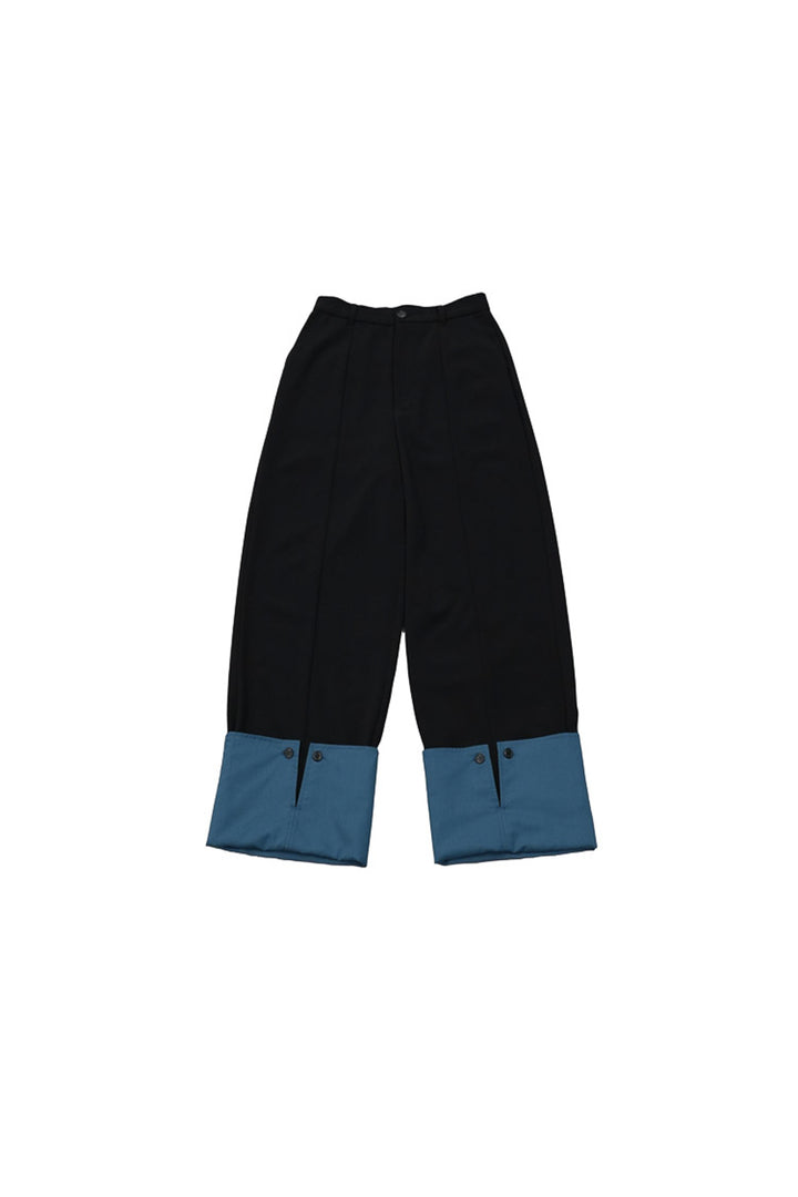 roll-up wide pants