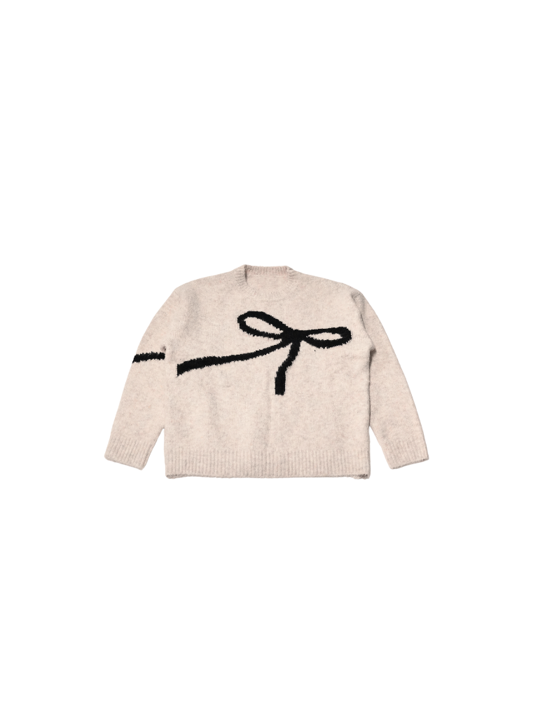flow diagonally ribbon knit