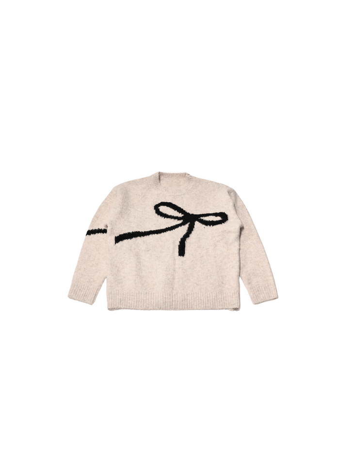 flow diagonally ribbon knit