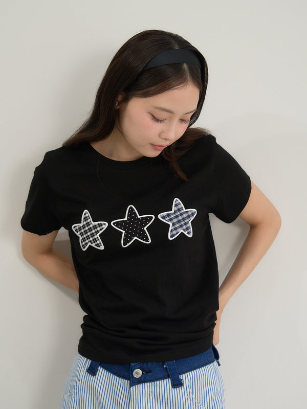 star patch tee