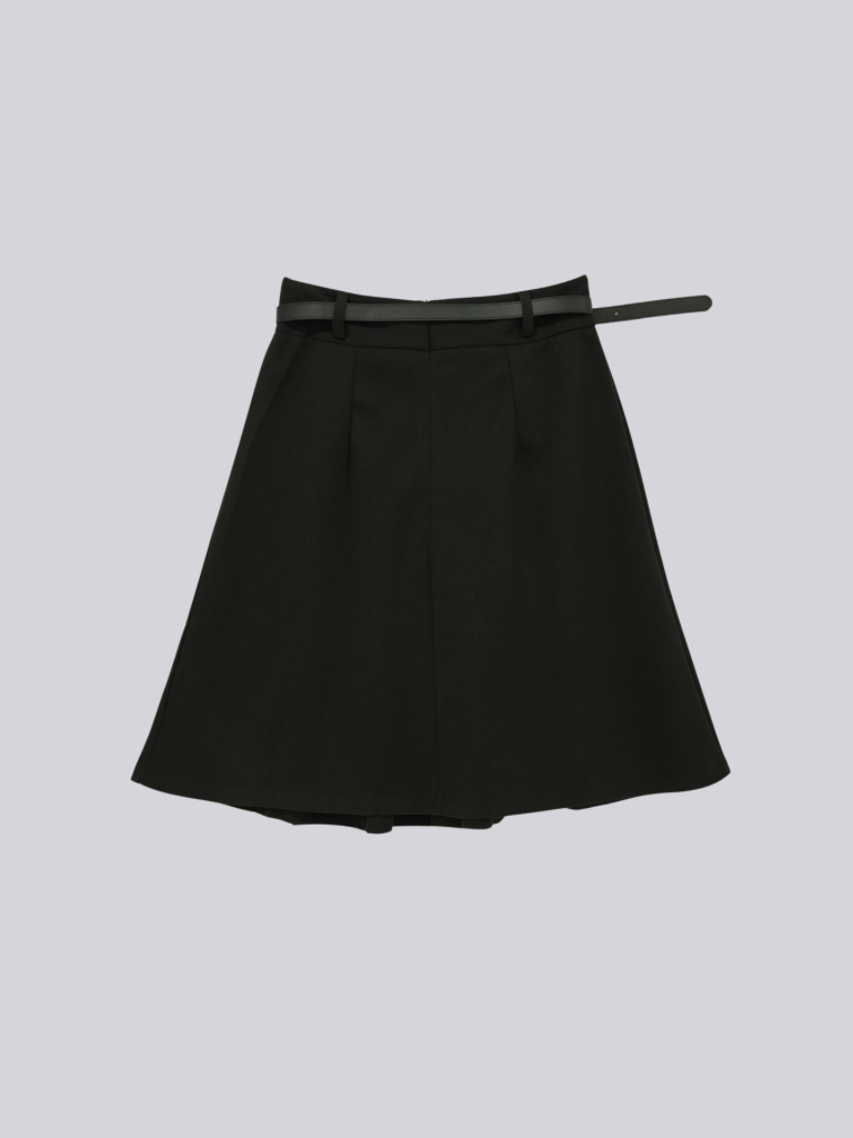 classic midi pleated skirt