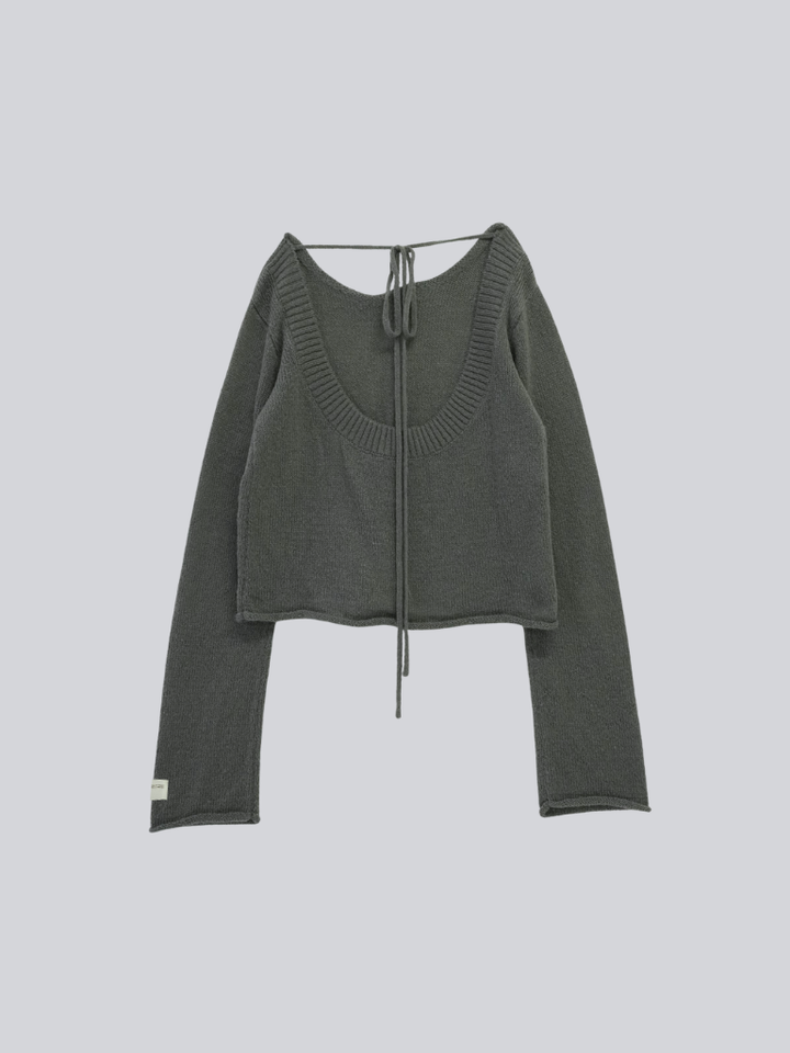 【 10月中旬発送予定 】tie ribbon knit