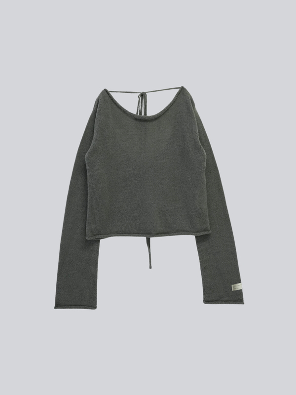 tie ribbon knit