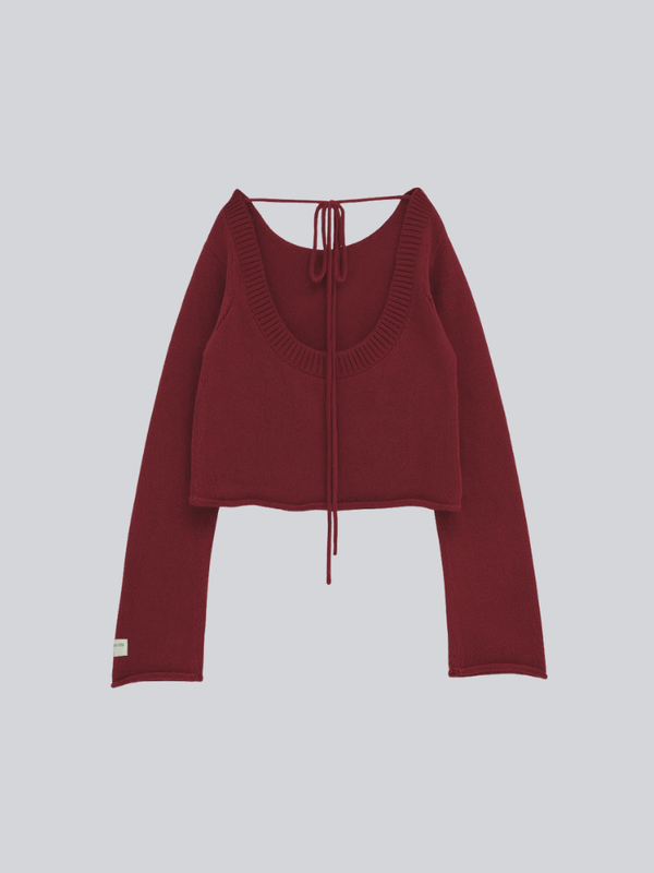 tie ribbon knit