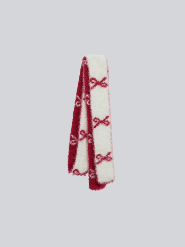 【 9/4 12時再販】ribbon fur scarf【9月中旬発送予定】