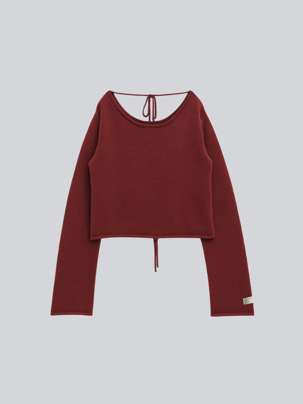 tie ribbon knit