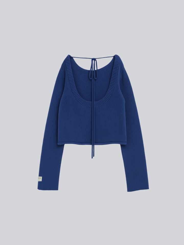 【 10月中旬発送予定 】tie ribbon knit