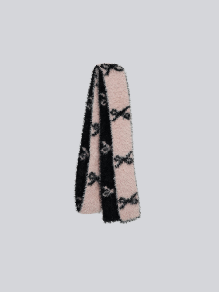 【 9/4 12時再販】ribbon fur scarf【9月中旬発送予定】