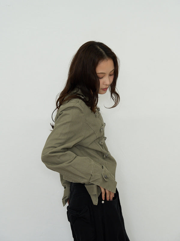 napoleon button short jacket