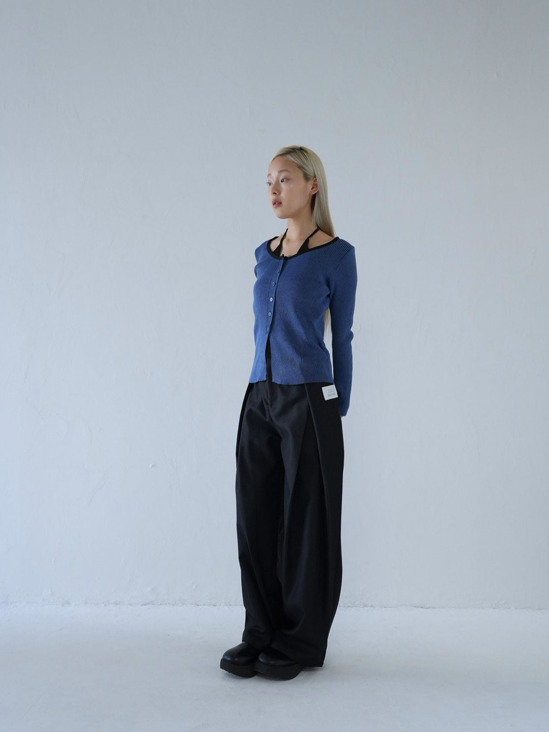 【 10月上旬発送予定 】layered rib knit top