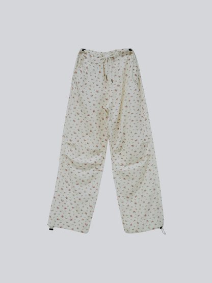 floral wide pants