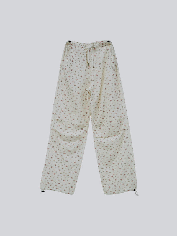 floral wide pants