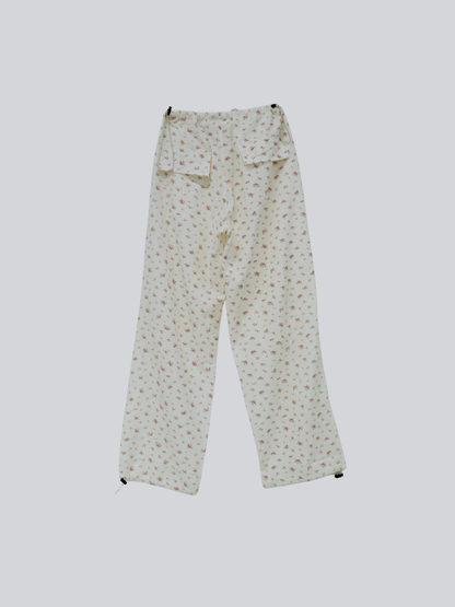 floral wide pants