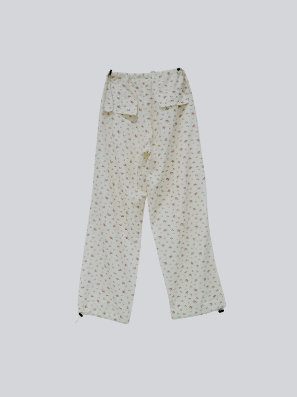 floral wide pants