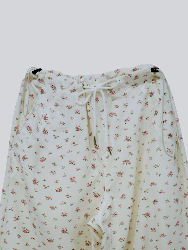 floral wide pants
