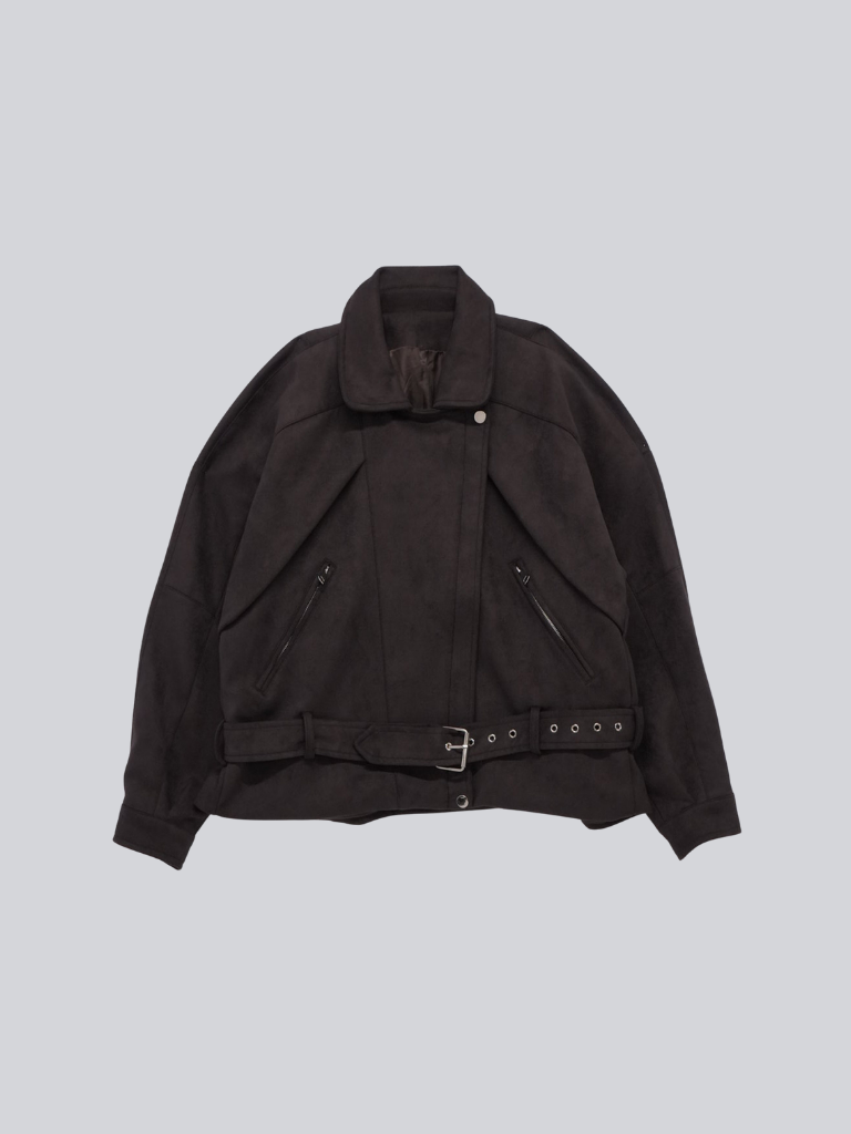suede biker jacket