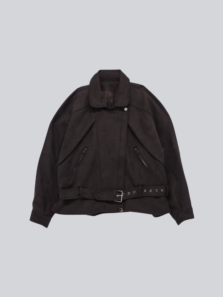 suede biker jacket