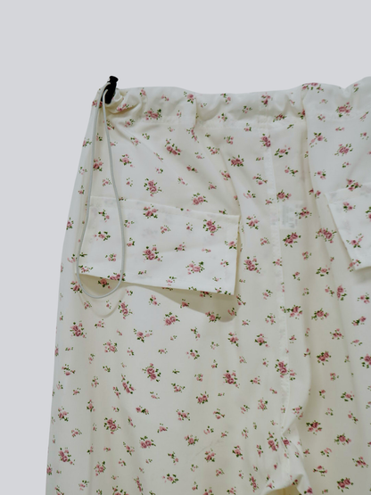 floral wide pants