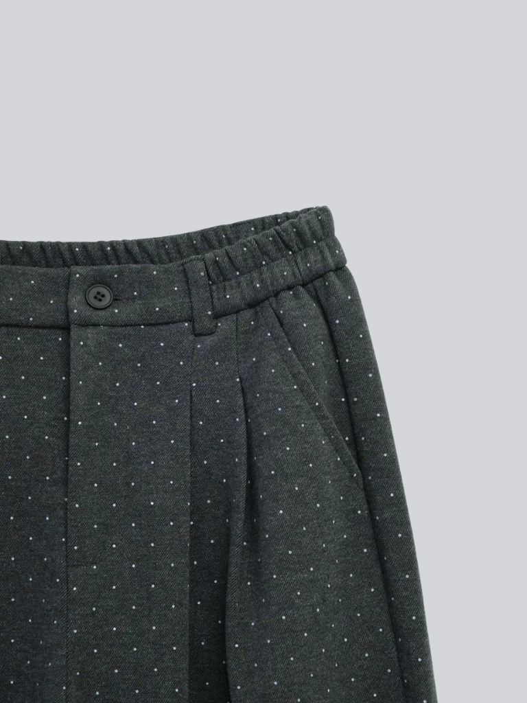 【 10月上旬発送予定 】dot pattern wide slacks