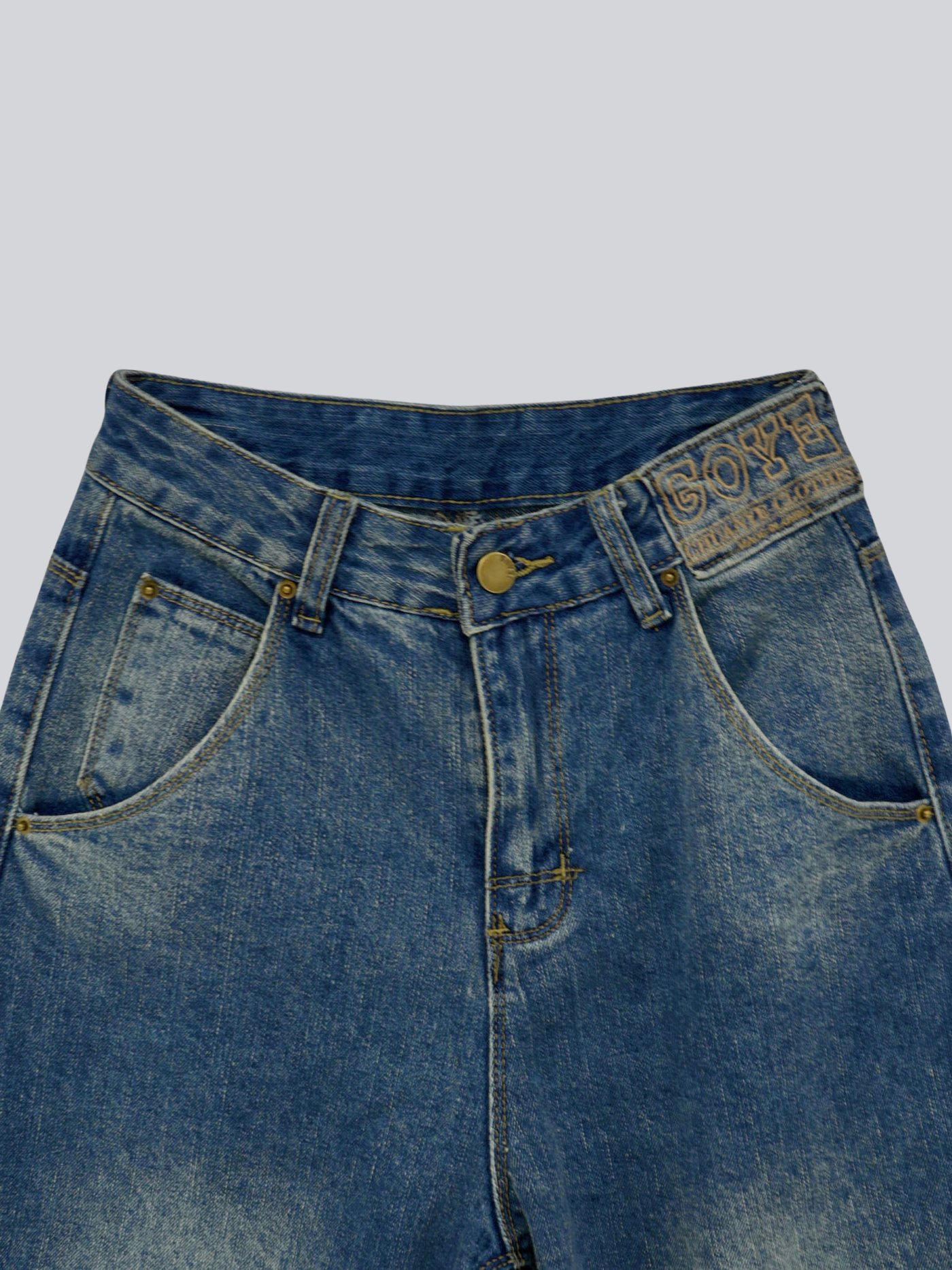 denim bermuda pants