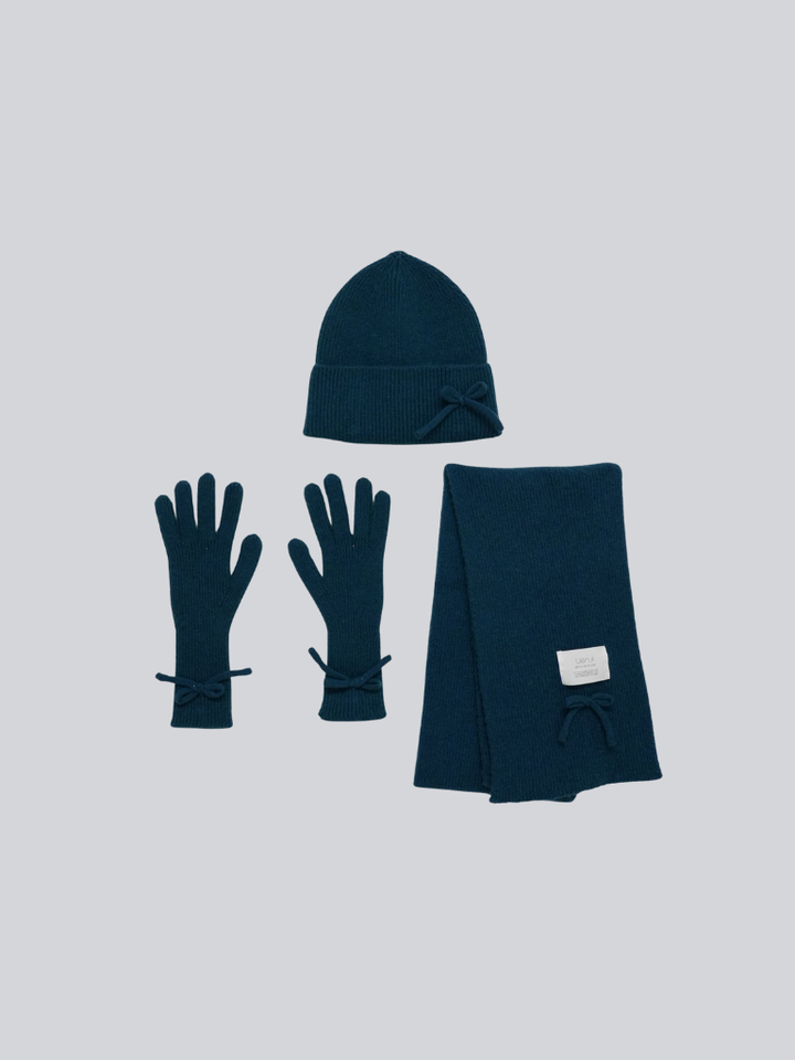 【 9/4 12時再販】ribbon knit 3piece set【9月中旬発送予定】