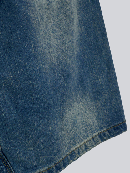 denim bermuda pants