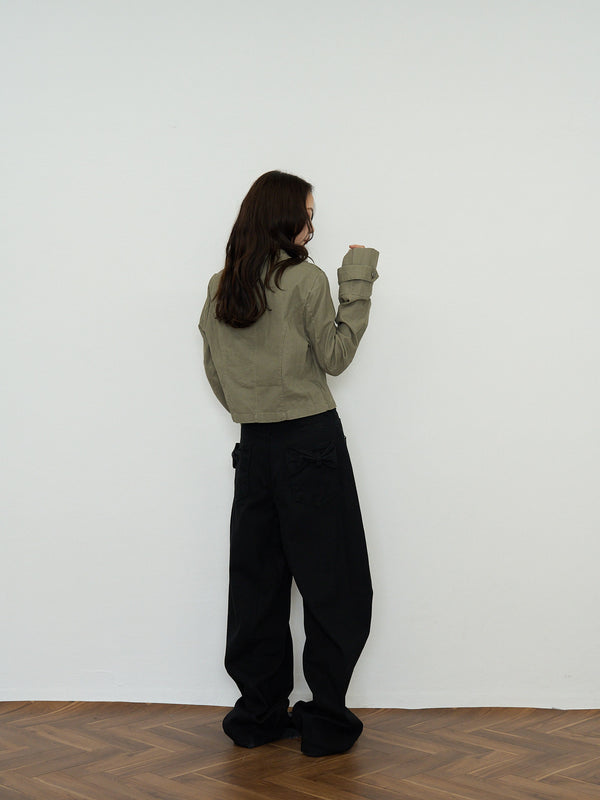 napoleon button short jacket