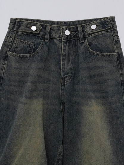 knee tuck denim