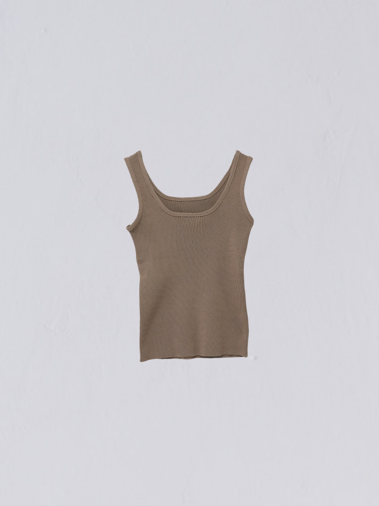 gradation knit & tank top