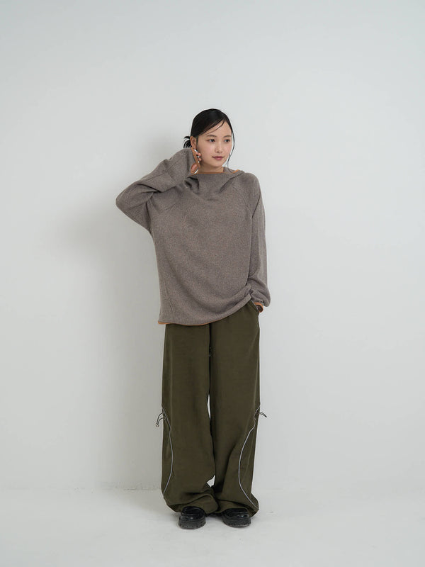 リブ ロングTシャツ 大人カジュアル レディース Uenui