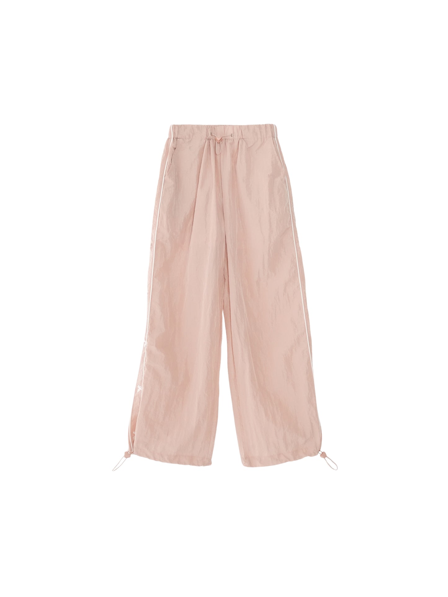 side ribbon nylon pants