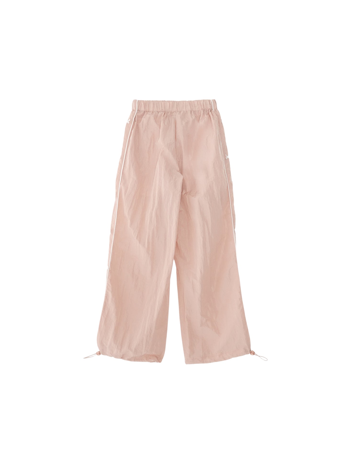 side ribbon nylon pants