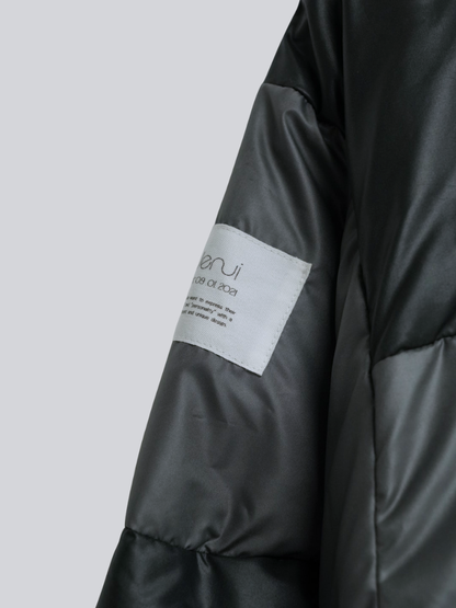 wave bicolor down jacket