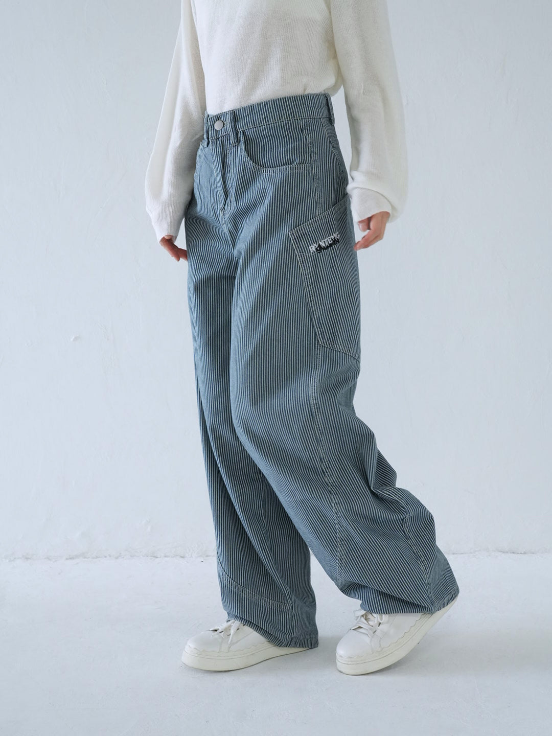 【 10月上旬発送予定 】hickory stripe wide pants