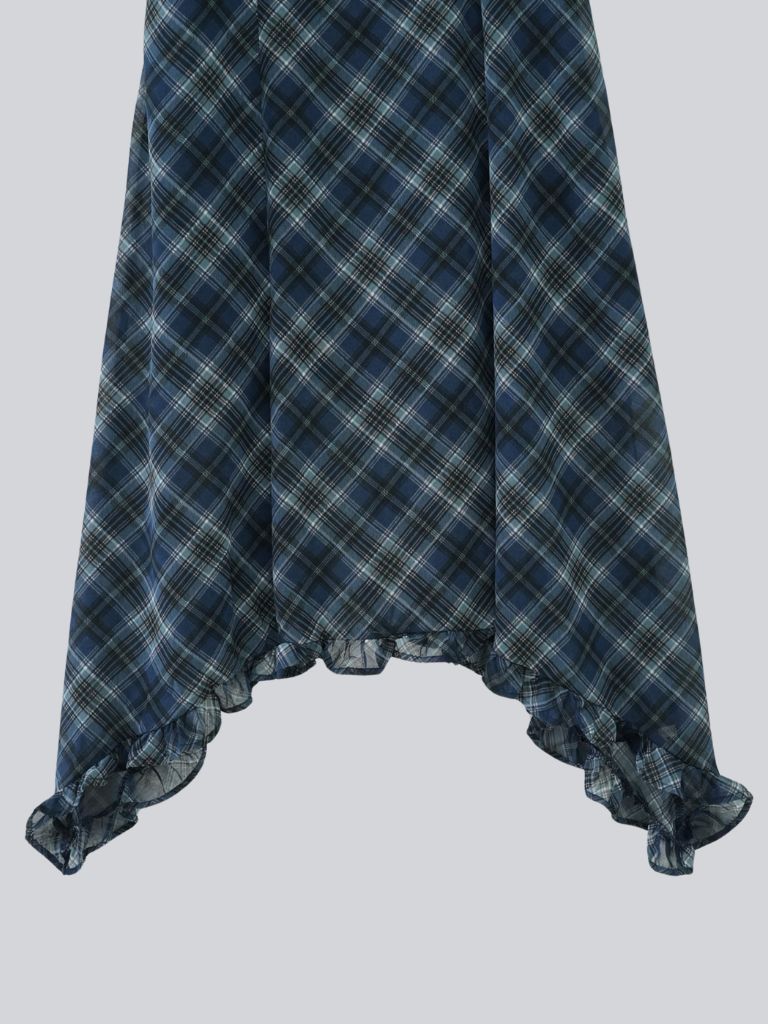 tie set check cami one piece