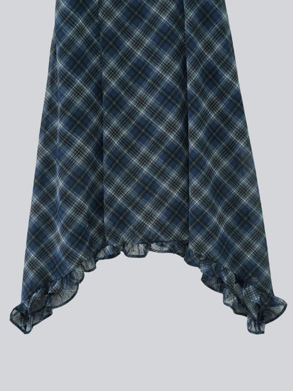 tie set check cami one piece
