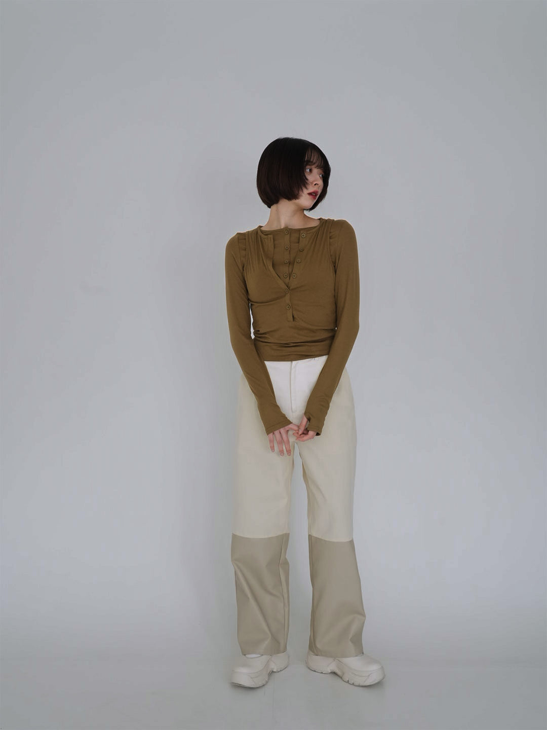 cutout layered tee