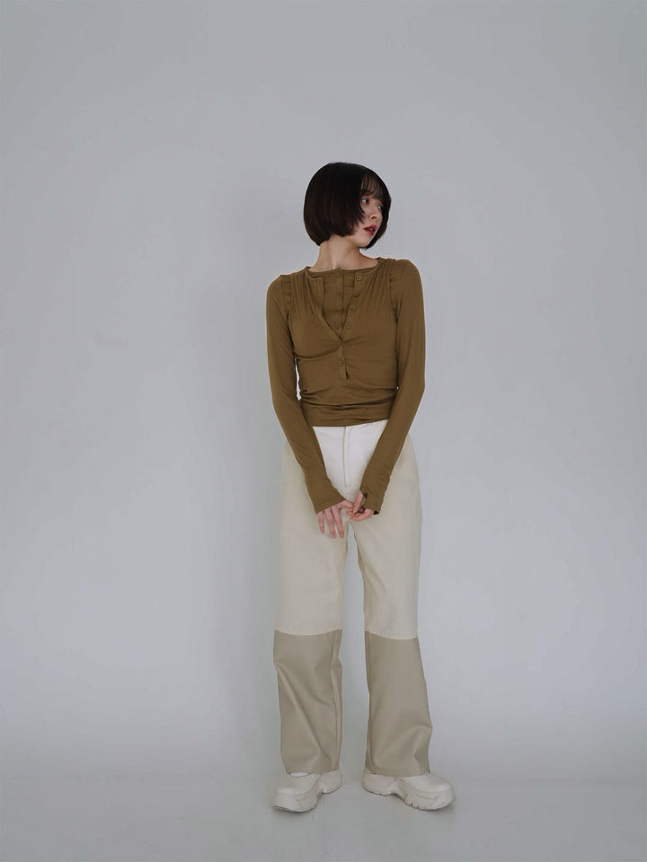 cutout layered tee