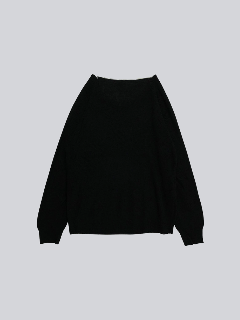 【 10月上旬発送予定 】contrast trim rib knit top