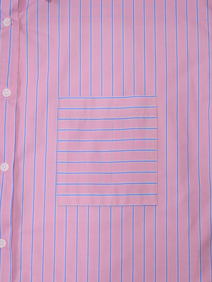 reversed stripe shirt