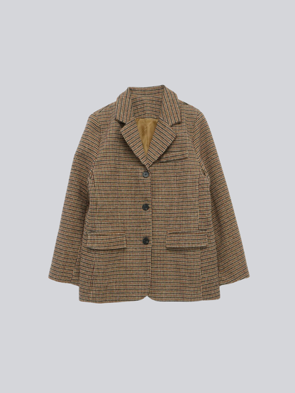 houndstooth oversized jacket