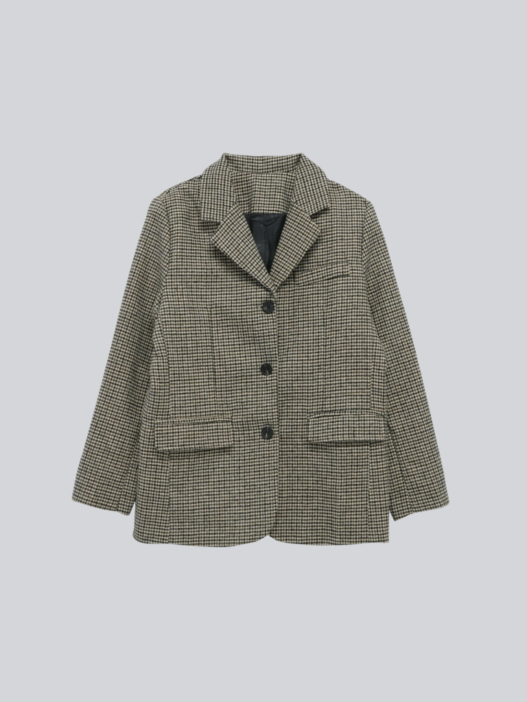 houndstooth oversized jacket