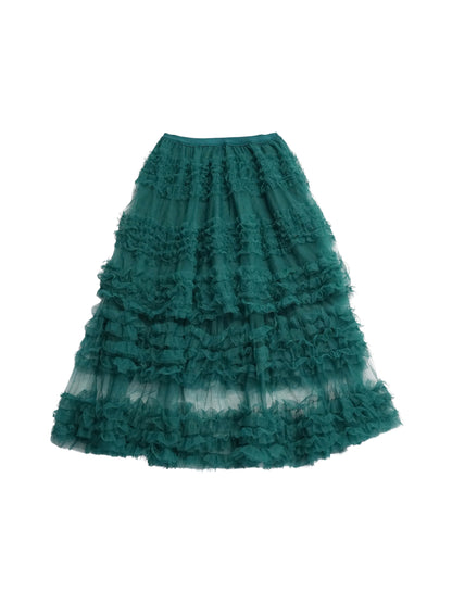 volume frill tiered skirt