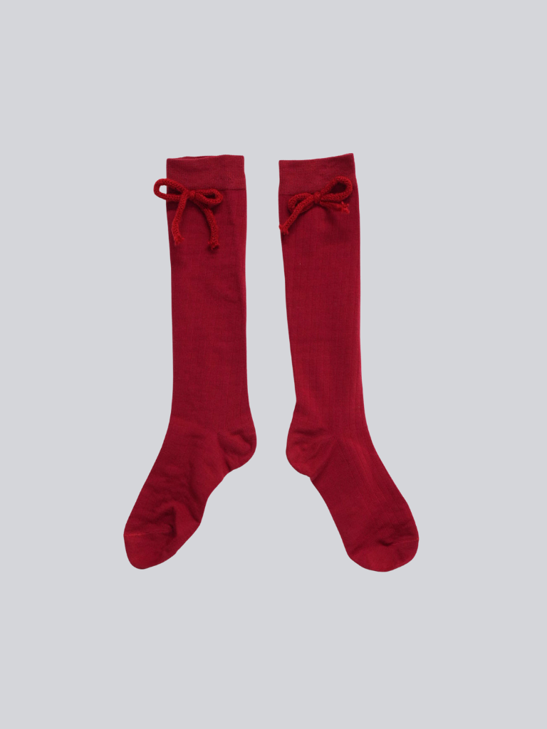 【 10月上旬発送予定 】knee-high ribbon socks
